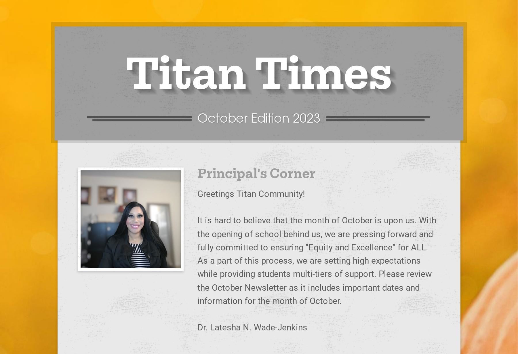  Titan Times October Edition